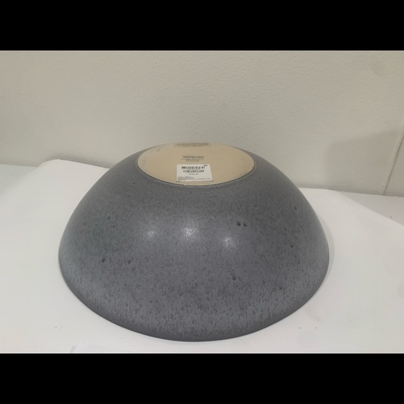 Hudson Park Collection Mink Stoneware Serving Bowl Food Safe Lead Free 12" - Picture 2 of 6